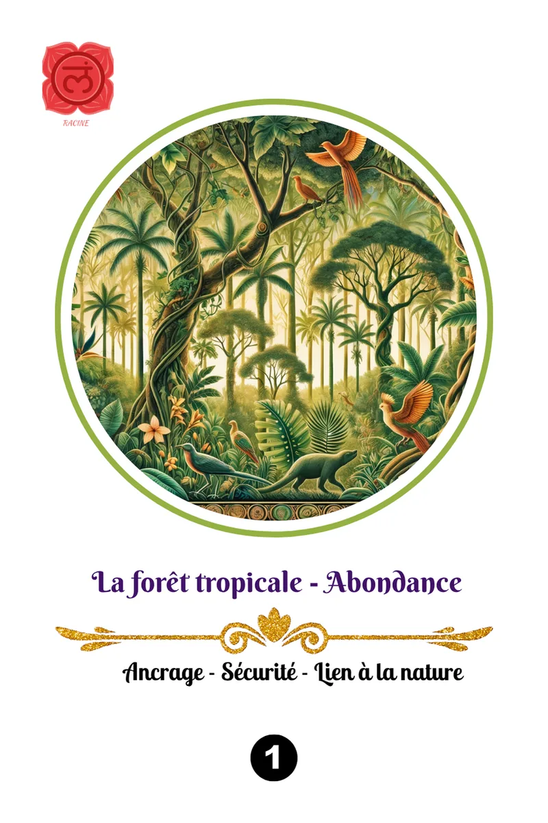 Carte 1 – La Forêt tropicale – Oracle de l’Île Intense
